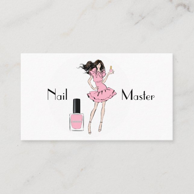 Nail master business card (Front)