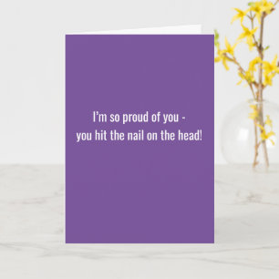 Nail On The Head, Piece Of Cake Card