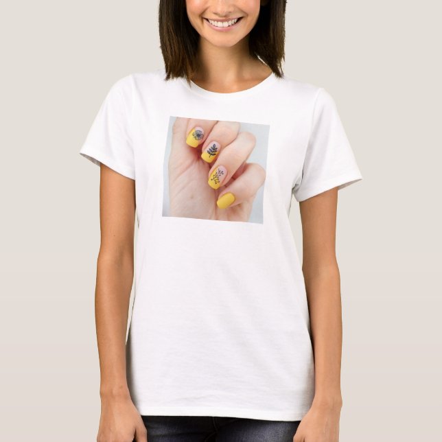 Nail Painting Image Tee Shirt (Front)
