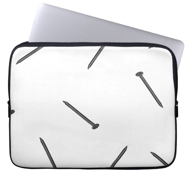 nail pattern laptop sleeve (Front)