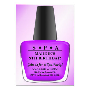 Nail Polish Party Invitations 8