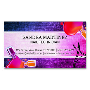 Nail Polish Bottle Pour Nail Clippers Magnetic Business Card