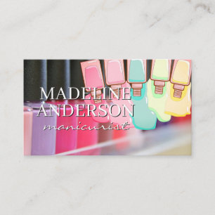 Nail Polish Bottles Beauty Business Card