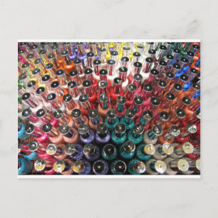 Nail Polish Bottles Postcard