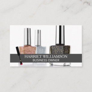 Nail Polish Brush   Nail Polis Bottle Business Card