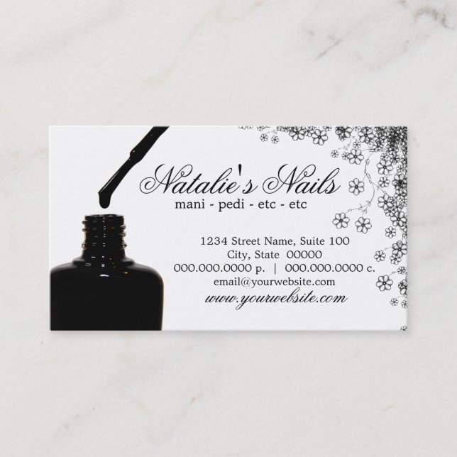 Nail Polish Business Cards (Front)