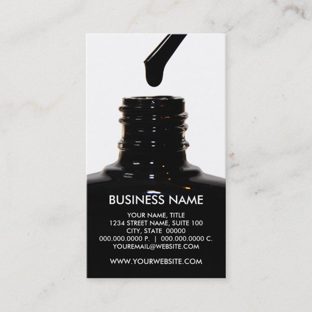 Nail Polish Business Cards (Front)