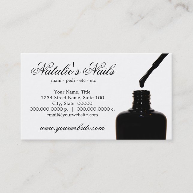 Nail Polish Business Cards (Front)