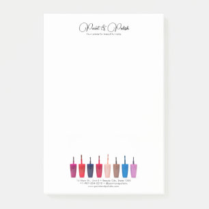 Nail Polish Colour Set Nail Salon Post-it Notes