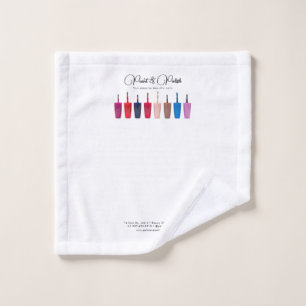 Nail Polish Colour Set Nail Salon Wash Cloth