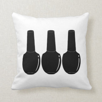 Nail Polish For Life Black Nail Polish Bottles Art Cushion