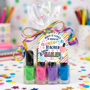 Nail Polish Gift Tag Teacher Appreciation Week