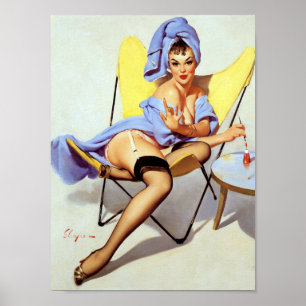 Nail Polish Pin Up Poster