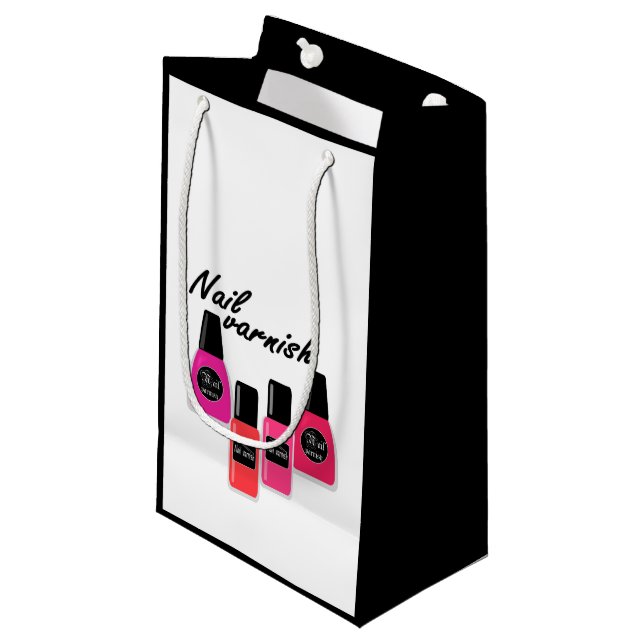 Nail Polish Small Gift Bag (Front Angled)