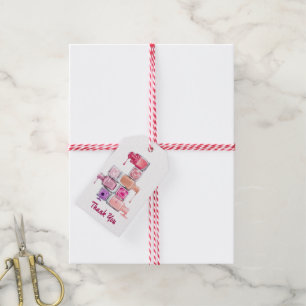 Nail Polish Stack Custom Gift Tags
