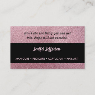 Nail quote Salon Business Card