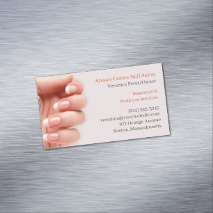 Nail Salon Artist Magnetic Business Card