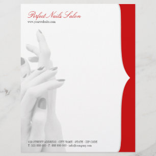 Nail Salon Beauty Centre business letterhead