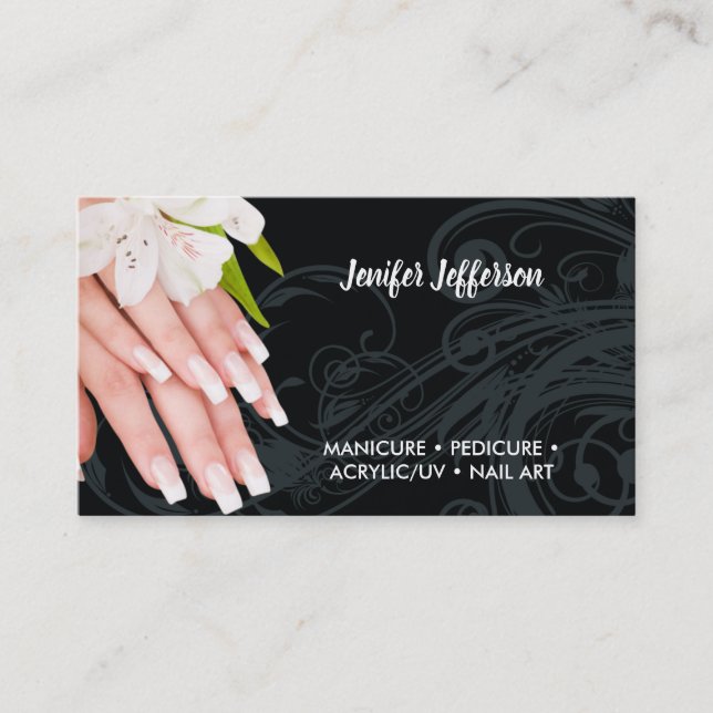 Nail Salon Business Card (Front)