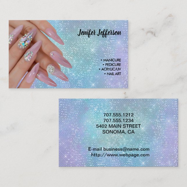 Nail Salon  Business Card (Front/Back)