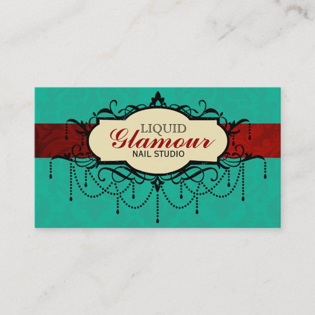 Nail Salon Business Card (Front)
