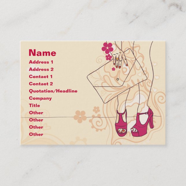 Nail Salon Business Card (Front)