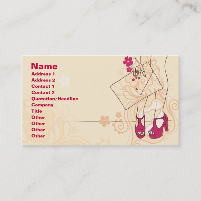 Nail Salon Business Card (Front)