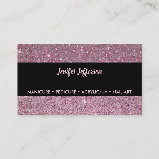 Nail Salon  Business Card (Front)