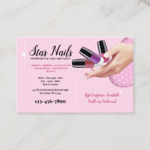 Nail Salon Business Cards