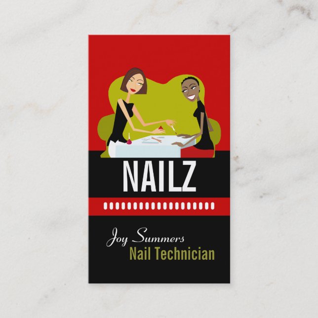 Nail Salon Business Cards (Front)