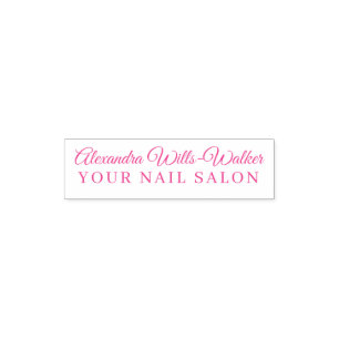 Nail Salon Business Staff Self-inking Stamp
