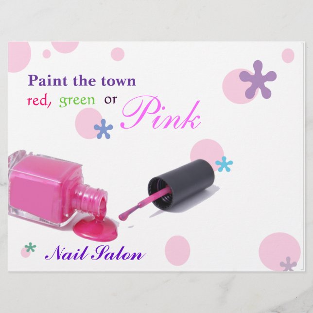 Nail Salon Flyer (Front)