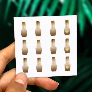 Nail Salon Makeup Artist 12 Stamps Loyalty Card