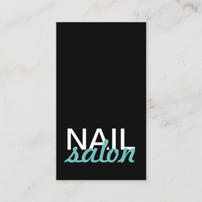 nail salon manicures punch card (Front)