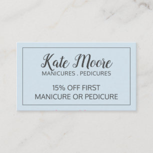 Nail Salon Manicurist And Pedicurist Nail Salon Discount Card