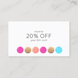 Nail Salon Manicurist Customer Loyalty 6 Punch