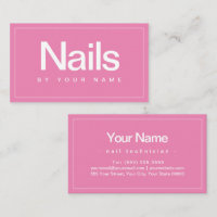 Nail Salon Nail Technician Plain Minimal Business