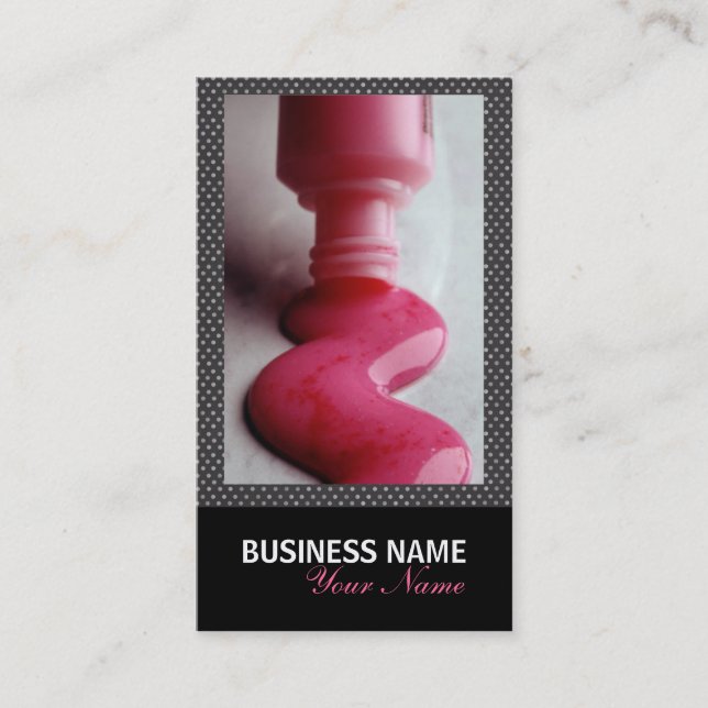 Nail Salon or Nail Technician Business Cards (Front)