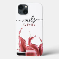 Nail Salon Polish Bottle Splash Pastel