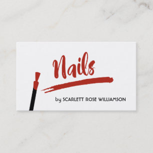 Nail Salon Stylist Business Cards
