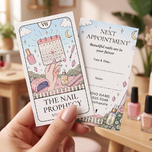 Nail Salon Tarot Appointment Reminder Card