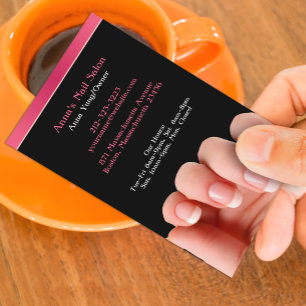 Nail Salon with Appointment Business Card