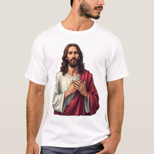 Nail Scar Jesus Vintage Faith Engraving Tee 2