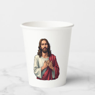 Nail Scar Jesus Vintage Faith Engraving Tee 2 Paper Cups