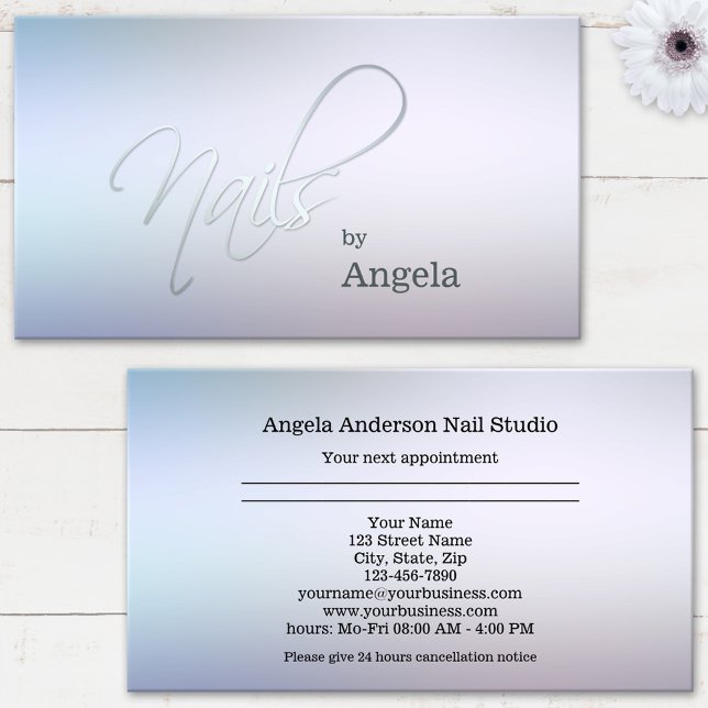 Nail Studio Appointment Business Card (Creator Uploaded)