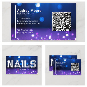 Nail Studio Business Card QR Code