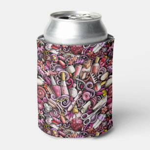 Nail Studio Pattern Can Cooler