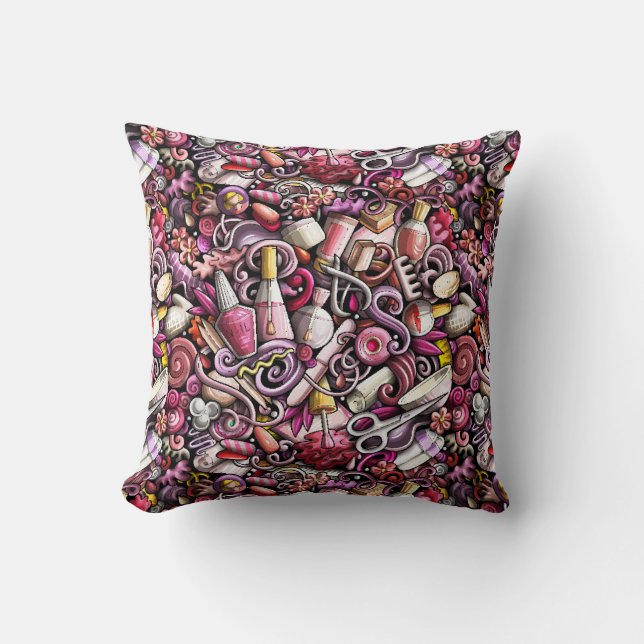 Nail Studio Pattern Cushion (Front)