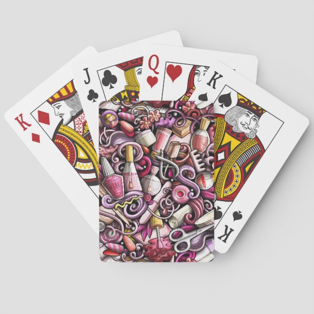 Nail Studio Pattern Playing Cards (Back)