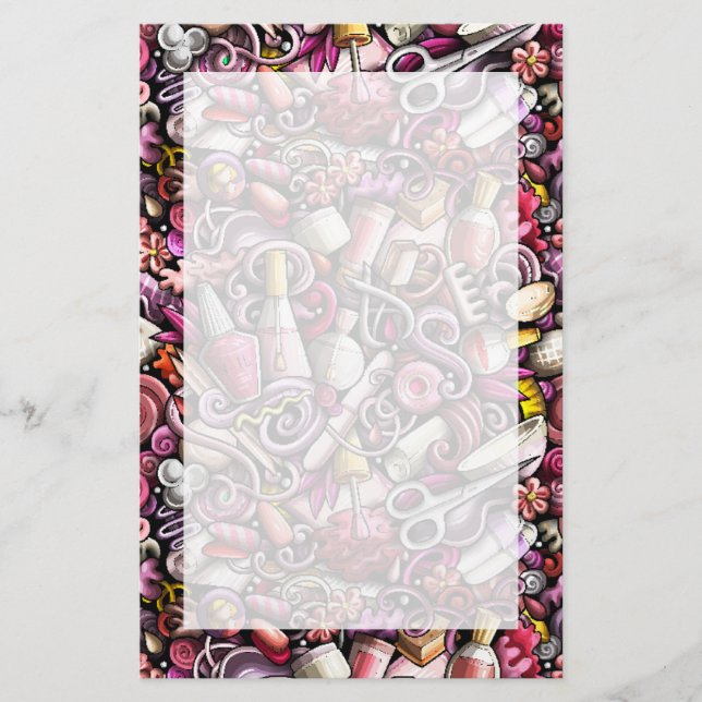 Nail Studio Pattern Stationery (Front)